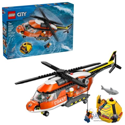 Lego Klocki konstrukcyjne City Helikopter straży przybrzeżnej Lego (60503)