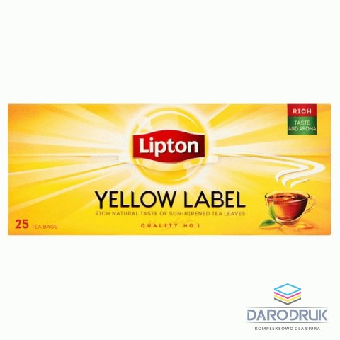 Lipton Herbata czarna, 25 torebek 2g Lipton (01996)