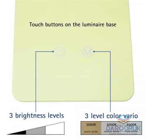 Maul Lampka biurowa LED MAULpearly LIMONKOWA Maul (82017/52 ML)