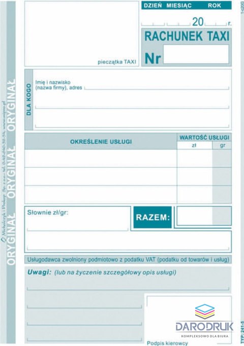 Michalczyk i Prokop Druk samokopiujący A6 S o/1k 80k. Michalczyk i Prokop (241-5)