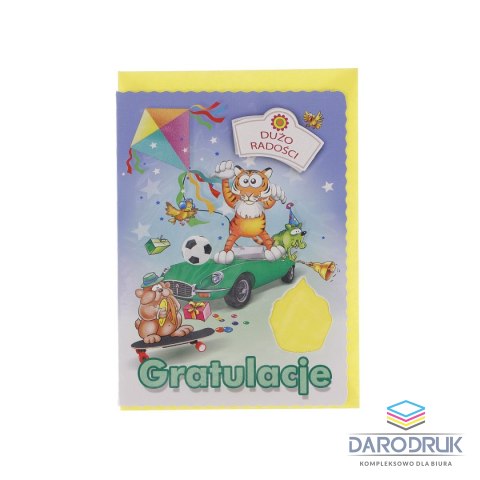 Top Graphic Kartka składana B6 Gratulacje dzieci Top Graphic