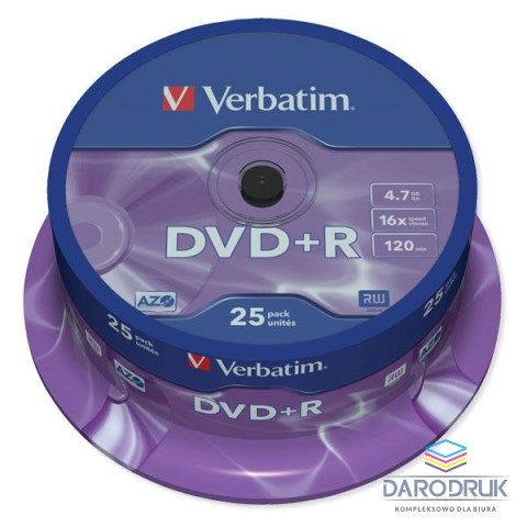 Verbatim Płyta dvd DVD+R 4,7GB x16 Verbatim