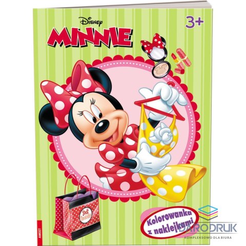 Ameet Książka dla dzieci Minnie. Kolorowanka z Naklejkami Ameet