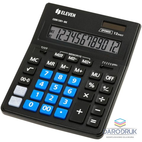 Eleven Kalkulator na biurko Eleven (CDB1201BK-BLE)