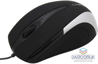 Esperanza Mysz Sirius czarno-srebrny Esperanza (EM102S)