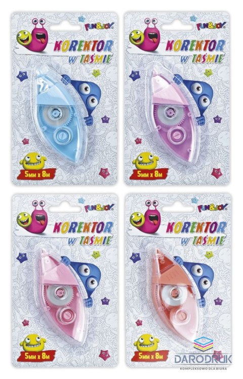 Fun&Joy Korektor w taśmie (myszka) 5x8 [mm*m] Fun&Joy (FJ913500)