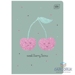 Interdruk Zeszyt A5 Glitter 32k. 70g trzy linie Interdruk (ZE32K=GLI)