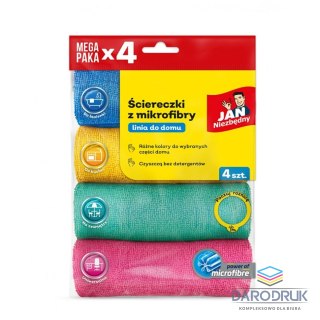 Jan Niezbędny Ścierka z mikrofibry 4 sztuki mikrofibra [mm:] 300x300 Jan Niezbędny (SA-JN-355832)