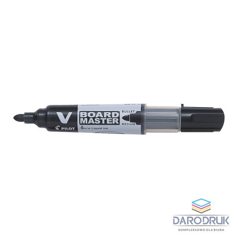 Pilot Marker suchościeralny V Board Master wkład czarny 2,3mm okrągła końcówka Pilot (WBMA-VBM-M-B-BG)