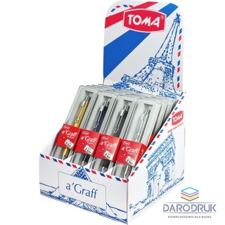 Toma Długopis olejowy aGraff wkład mix 0,7mm Toma (TO-820)