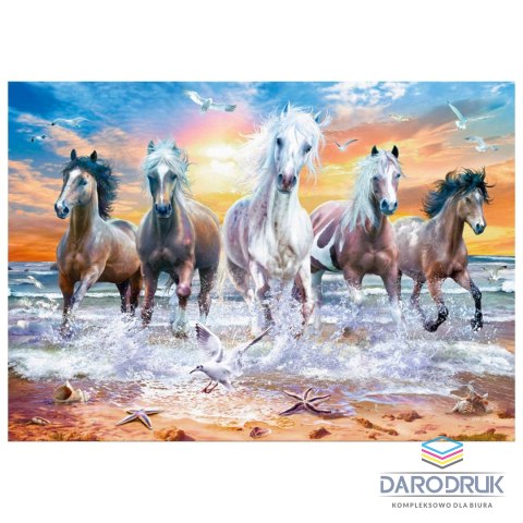 Flamingo Line Zestaw kreatywny Diamentowa mozaika 30x40cm Konie 7 Flamingo Line (TH9104-05)