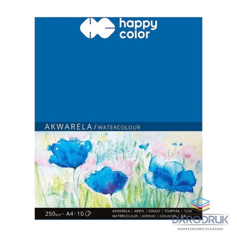 Happy Color Blok artystyczny akwarelowy młody artysta A4 250g 10k Happy Color (HA 3725 2030-A10)