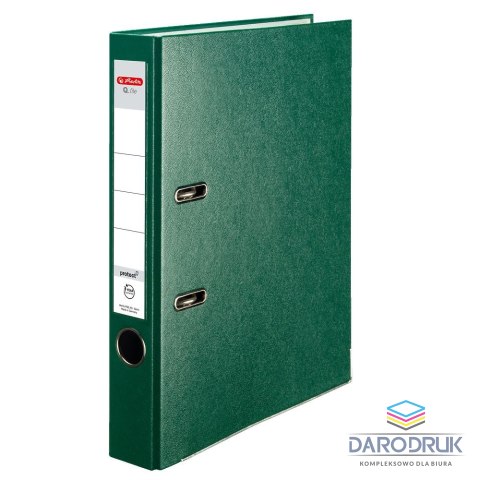 Herlitz Segregator dźwigniowy Q. file Standard 0011167509 A4 50mm zielony Herlitz (300003091)
