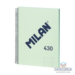 Milan Kołozeszyt (kołonotatnik) A4 1918 zielony 80k. 95g linia Milan (57142E80GR)