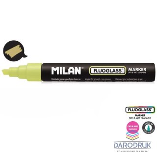 Milan Marker specjalistyczny do szyb fluo wkład żółty 2,0-4,0mm ścięta końcówka Milan (591292012)
