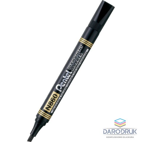 Pentel Marker permanentny wkład czarny 1,2-4,5mm ścięta końcówka Pentel (N860)