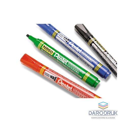 Pentel Marker permanentny wkład czarny 1,2-4,5mm ścięta końcówka Pentel (N860)
