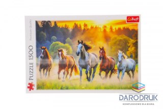 Trefl Puzzle Dzikie konie 1500 el. Trefl (26215)