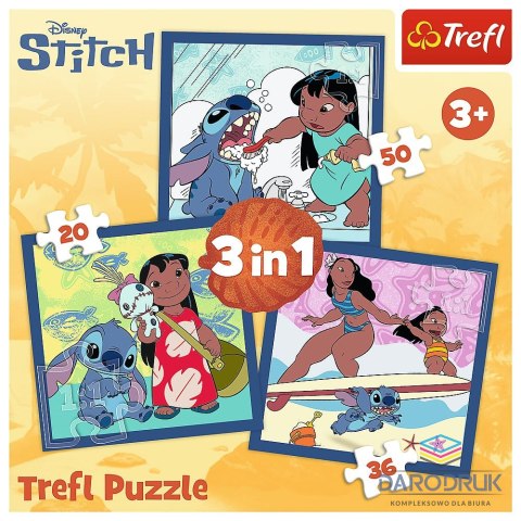 Trefl Puzzle Stitch 3w1 el. Trefl (34896)