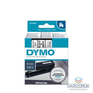 Dymo Taśma Dymo D1 9mm x 7m biała/czarny nadruk