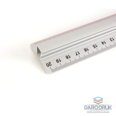 Leniar Linijka aluminiowa 20cm Leniar (30160)