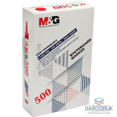 M&G Marker suchościeralny wkład czerwony 1,0-2,0mm okrągła końcówka M&G (AWM26173330100H)