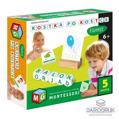 Multigra Gra edukacyjna KOSTKA PO KOSTCE - PISANIE 5 KOSTKI Multigra