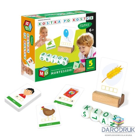 Multigra Gra edukacyjna KOSTKA PO KOSTCE - PISANIE 5 KOSTKI Multigra