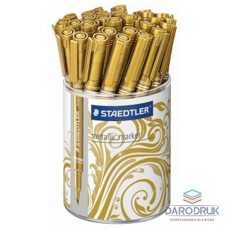 Staedtler Marker permanentny metaliczny wkład złoty 1,0-2,0mm okrągła końcówka Staedtler (8323-11)
