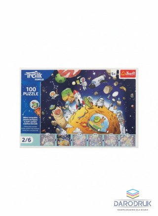 Trefl Puzzle Rodzina Treflików treflik w kosmosie 100 el. Trefl (16542)
