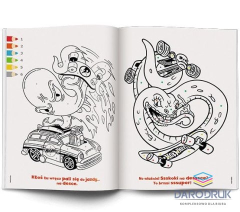Ameet Książka dla dzieci Hot Wheels™. Kolorowanka według kodu Ameet (KKO 1601)