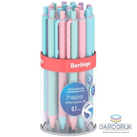 Berlingo Długopis Haze wkład niebieski 0,5mm Berlingo (4260738992305)