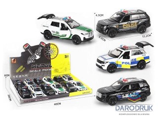 Bigtoys Samochód policyjny metalowy 12cm Bigtoys (BA0430)