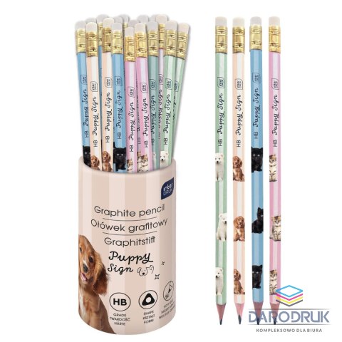 Interdruk Ołówek PUPPY SIGN HB Interdruk (36szt tuba)