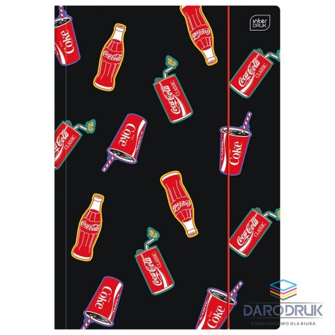 Interdruk Teczka kartonowa na gumkę COCA COLA MAT+UV A4 mix Interdruk