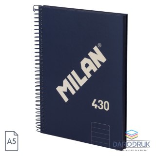 Milan Kołozeszyt (kołonotatnik) A5 niebieski 80k. 95g linia Milan (57152E80SNCB)