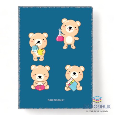 Narcissus Zeszyt A4 PP Kawaii 32k. 80g krata Narcissus