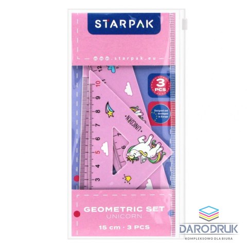 Starpak Komplet geometryczny Unicorn 3 el. Starpak (538972)