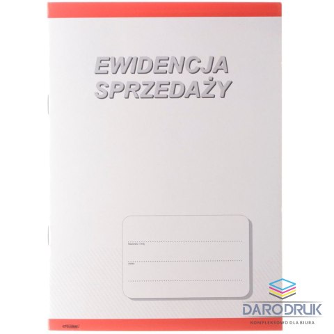Stolgraf Druk offsetowy A5 Ewidencja sprzedaży A5/20 16k. Stolgraf (P18)