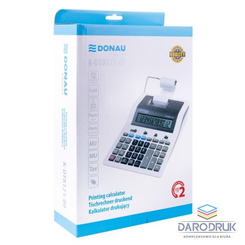 Donau Tech Kalkulator na biurko drukujący Donau Tech (K-DT8121-09)