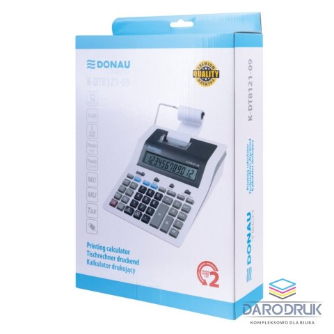 Donau Tech Kalkulator na biurko drukujący Donau Tech (K-DT8121-09)