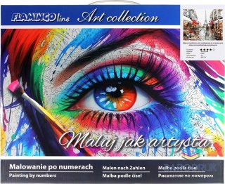 Flamingo Line Zestaw kreatywny Malowanie po numerach 40x50cm Paryż Flamingo Line (FC50)