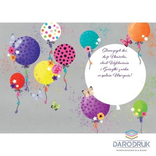 Henry Kartka składana A5 JASKRAWE BALONY Henry (5907465663052)