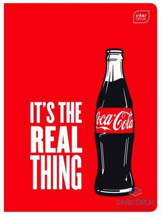 Interdruk Zeszyt A5 COCA COLA MAT+UV 32k. 70g trzy linie Interdruk