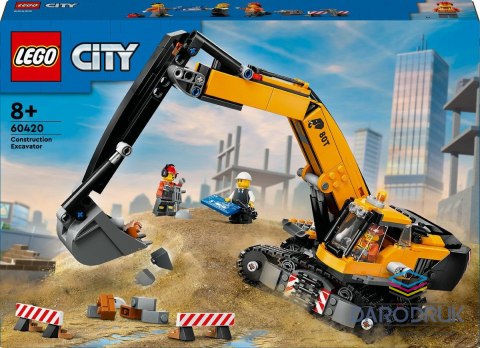Lego Klocki konstrukcyjne City Żółta koparka Lego (60420)