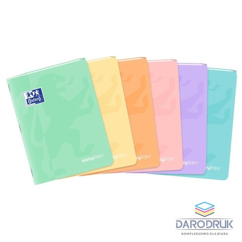 Oxford Zeszyt A5 EASYBOOK PASTEL 60k. 90g linia Oxford (400161236)