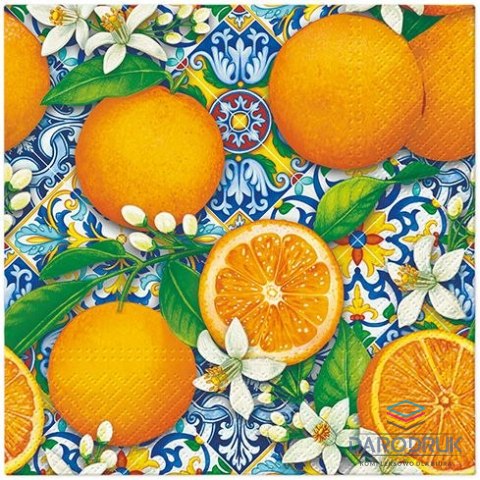 Paw Serwetki Lunch Orange Boom różne celuloza [mm:] 330x330 Paw (SDL145900)