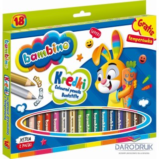 St.Majewski Kredki ołówkowe Bambino 18 kol. St.Majewski
