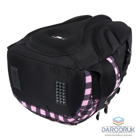 St.Right Plecak PINK CHECKERED 4-KOMORY St.Right (BP-01)