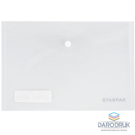 Starpak Teczka plastikowa na guzik Office A5 przezroczysta Starpak (391914)
